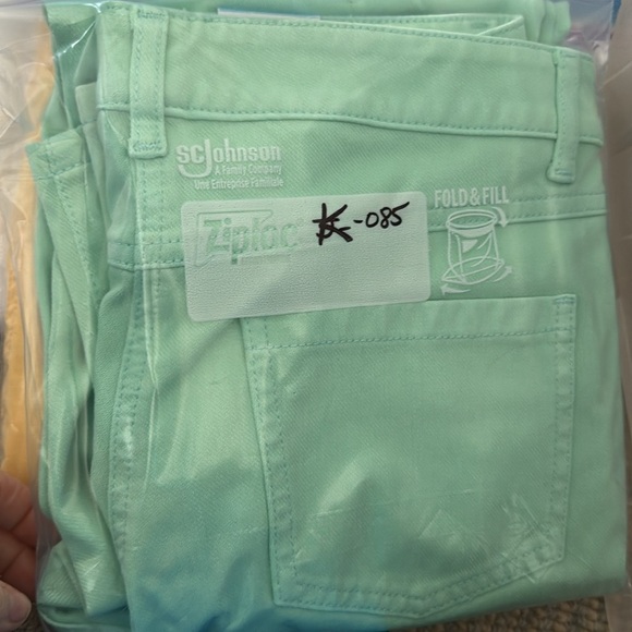 J. McLaughlin Peppermint Solid Denim Cotton Stretch Lexi Pants Women's 6 NWT - Picture 10 of 10